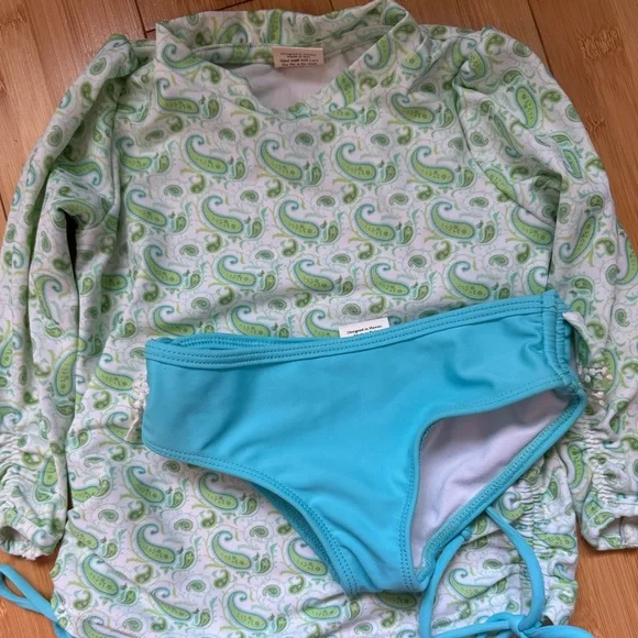 Kimi & Li Baby Rashguard and Bikini Bottoms - Picture 2 of 7